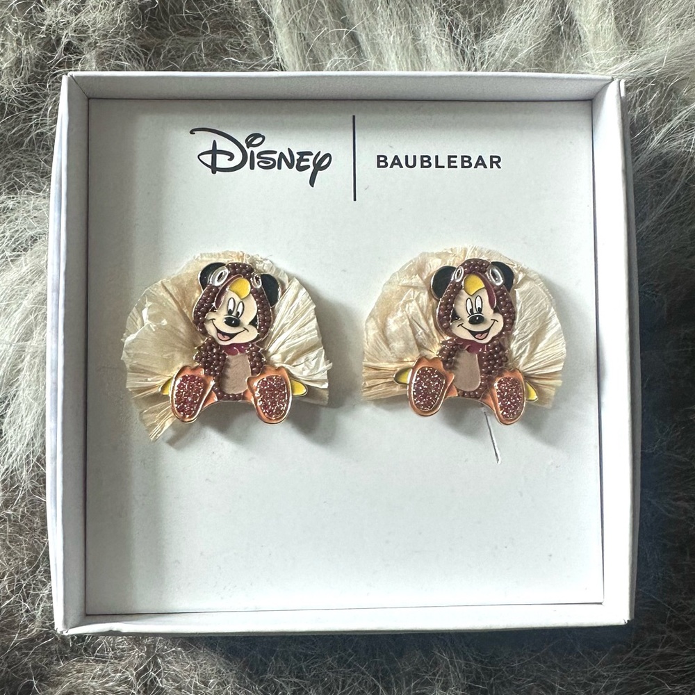 Disney | Baublebar Turkey Mickey Stud Earrings - Thanksgiving Themed - NIB